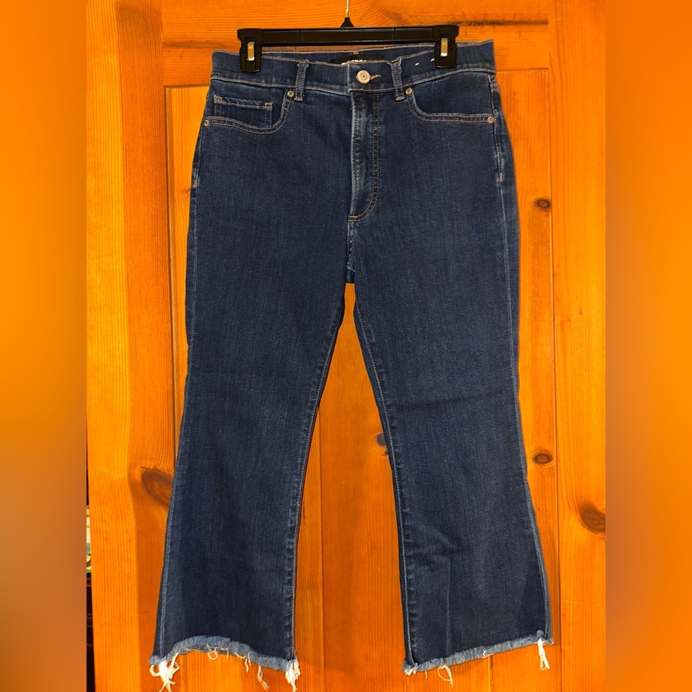 Express Dark Blue Flare Jeans- never worn tried on only